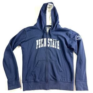 Penn State University Hoodie Stadium Athletics Zip Up Sweatshirt Blue XL